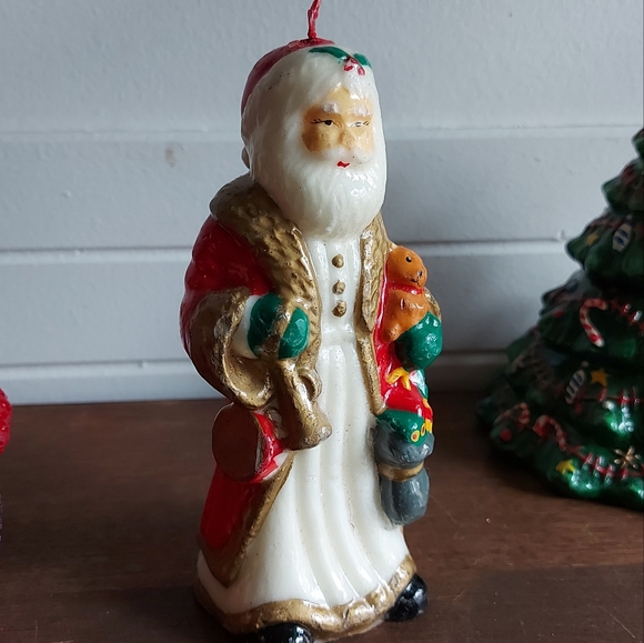 Two vintage Santa candles - Picture 11 of 15